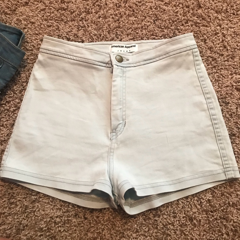 american apparel jean shorts